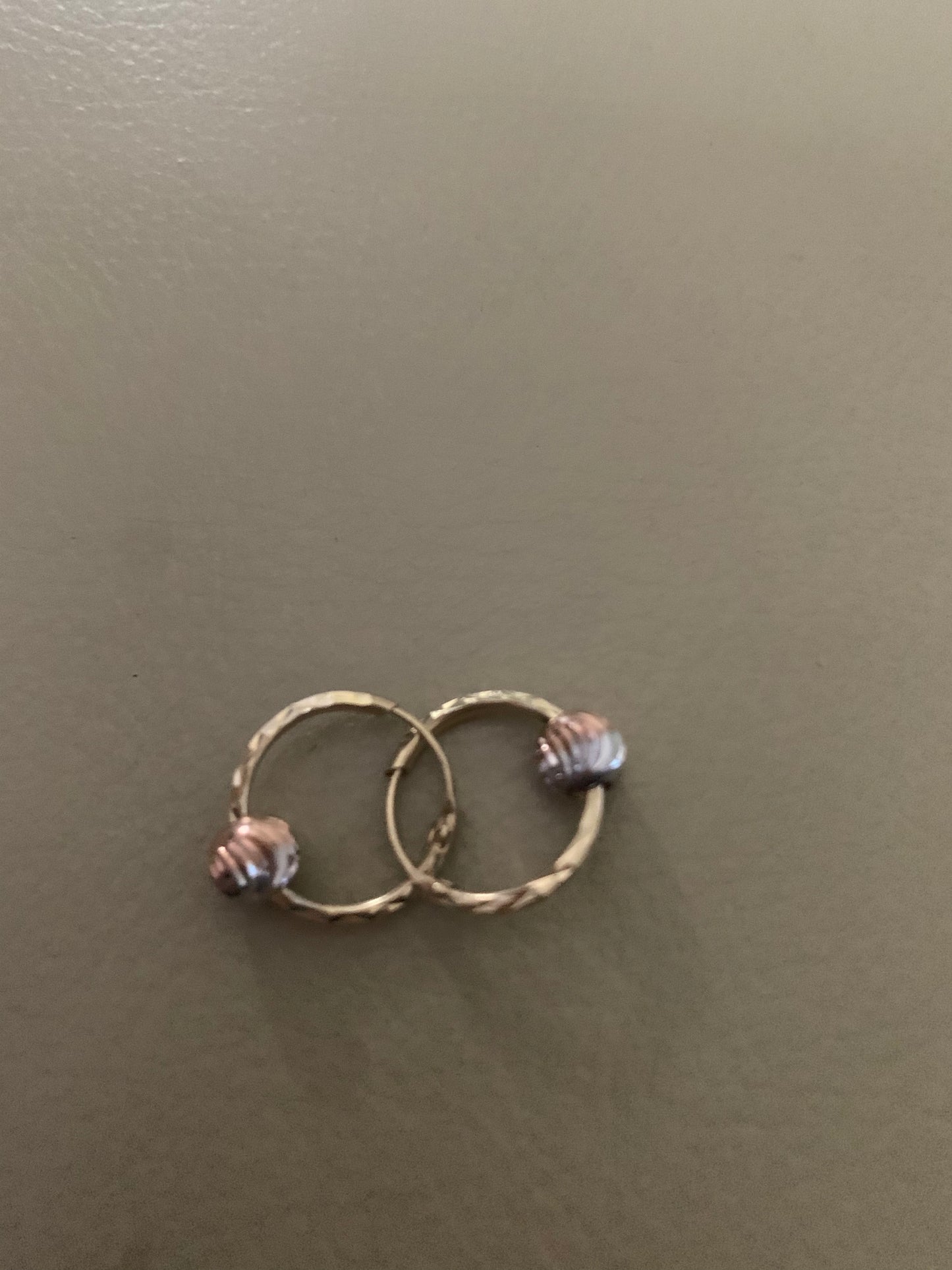 14kt Gold Girls Hoop Earrings