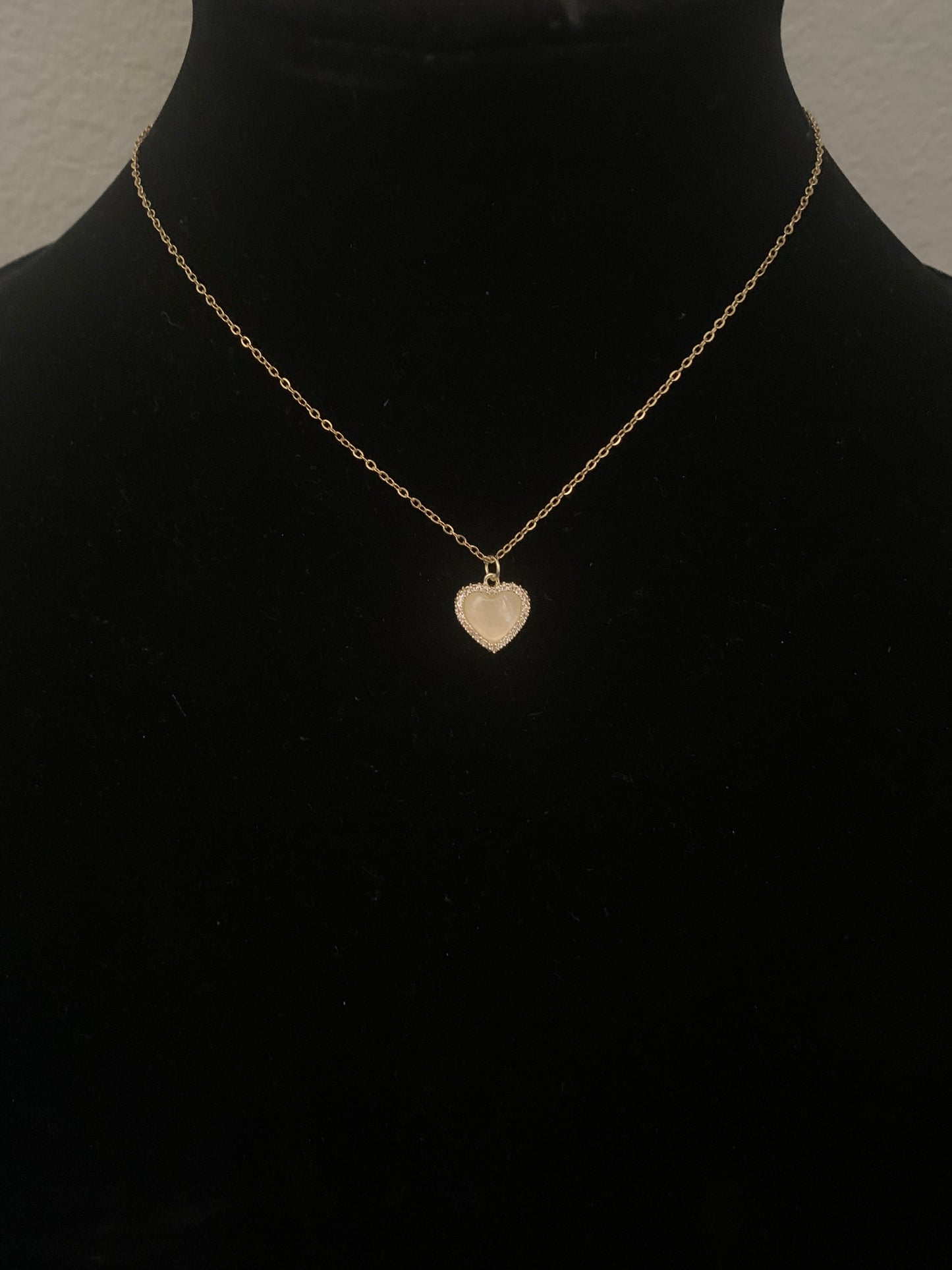 Clavicle with Heart Pendant