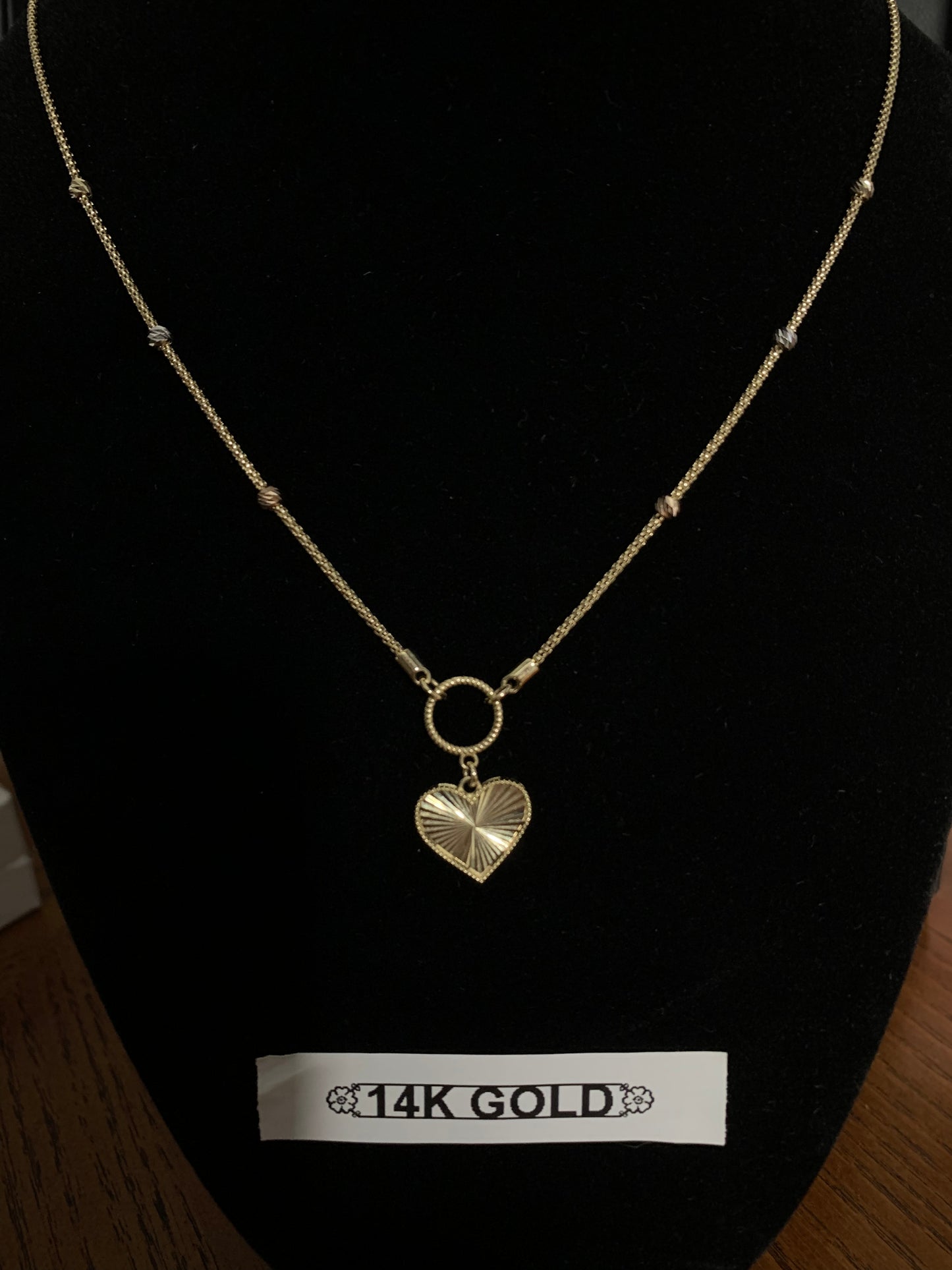 14k Gold Heart Pendant