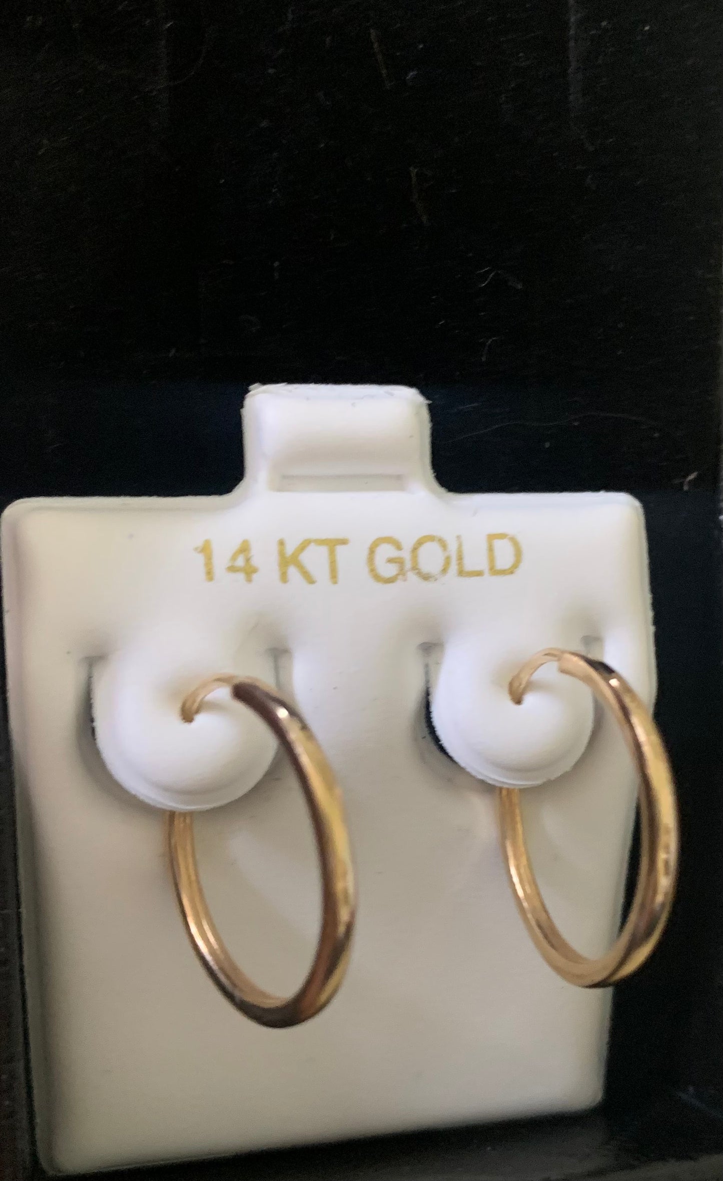 14kt Gold  Girls Hoop Earrings