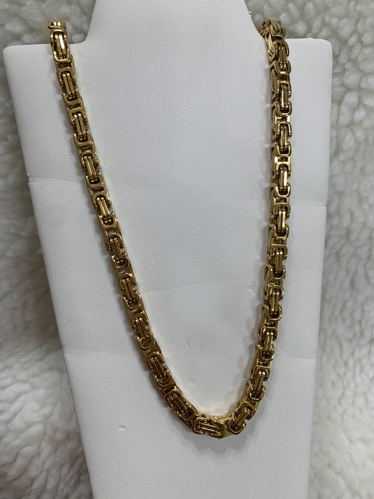 Stainless Steel 22"  4mm Byzantine Chain