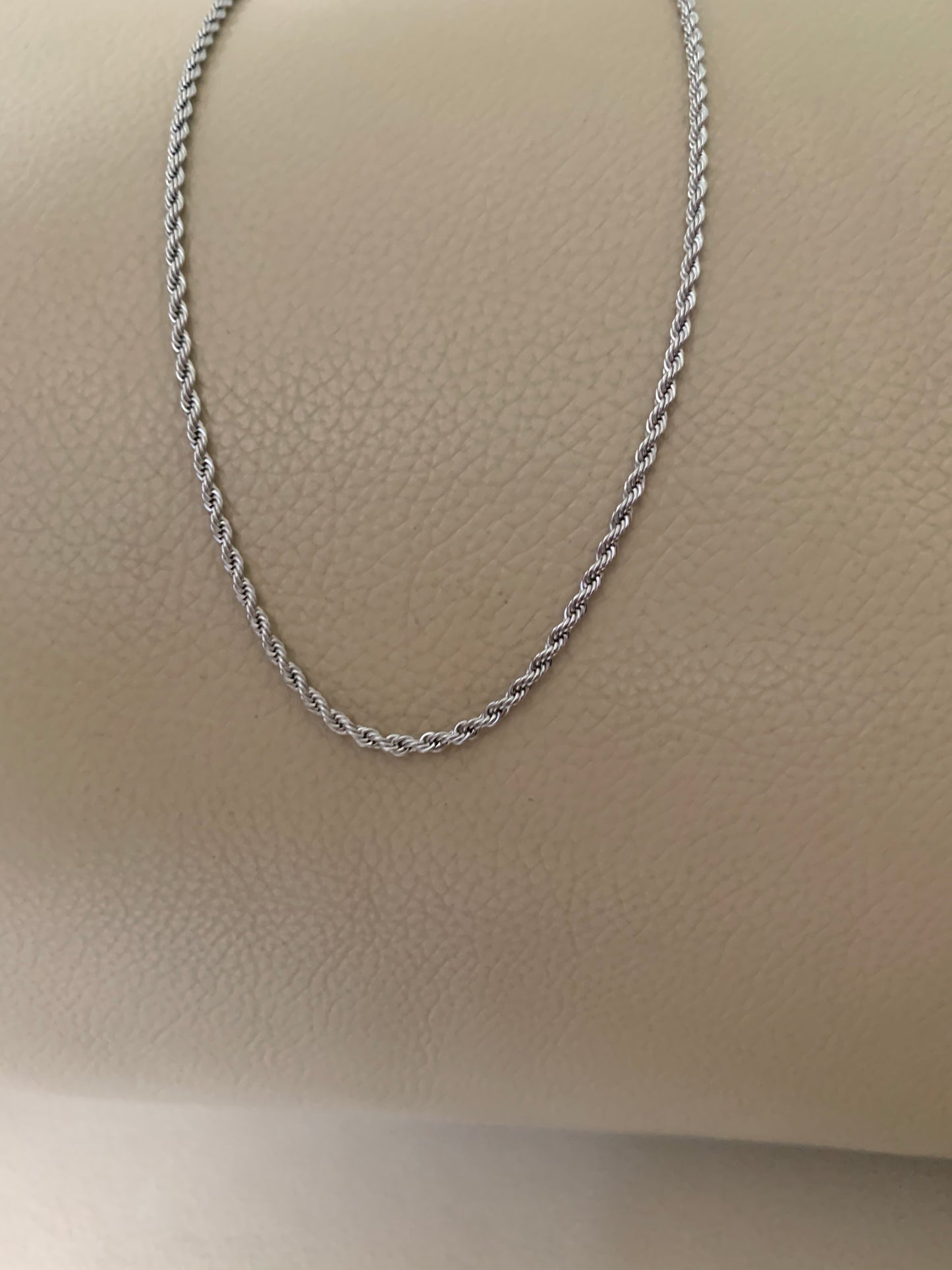 Stainless Steel Gold Plated Rope 2mm Chain 18"