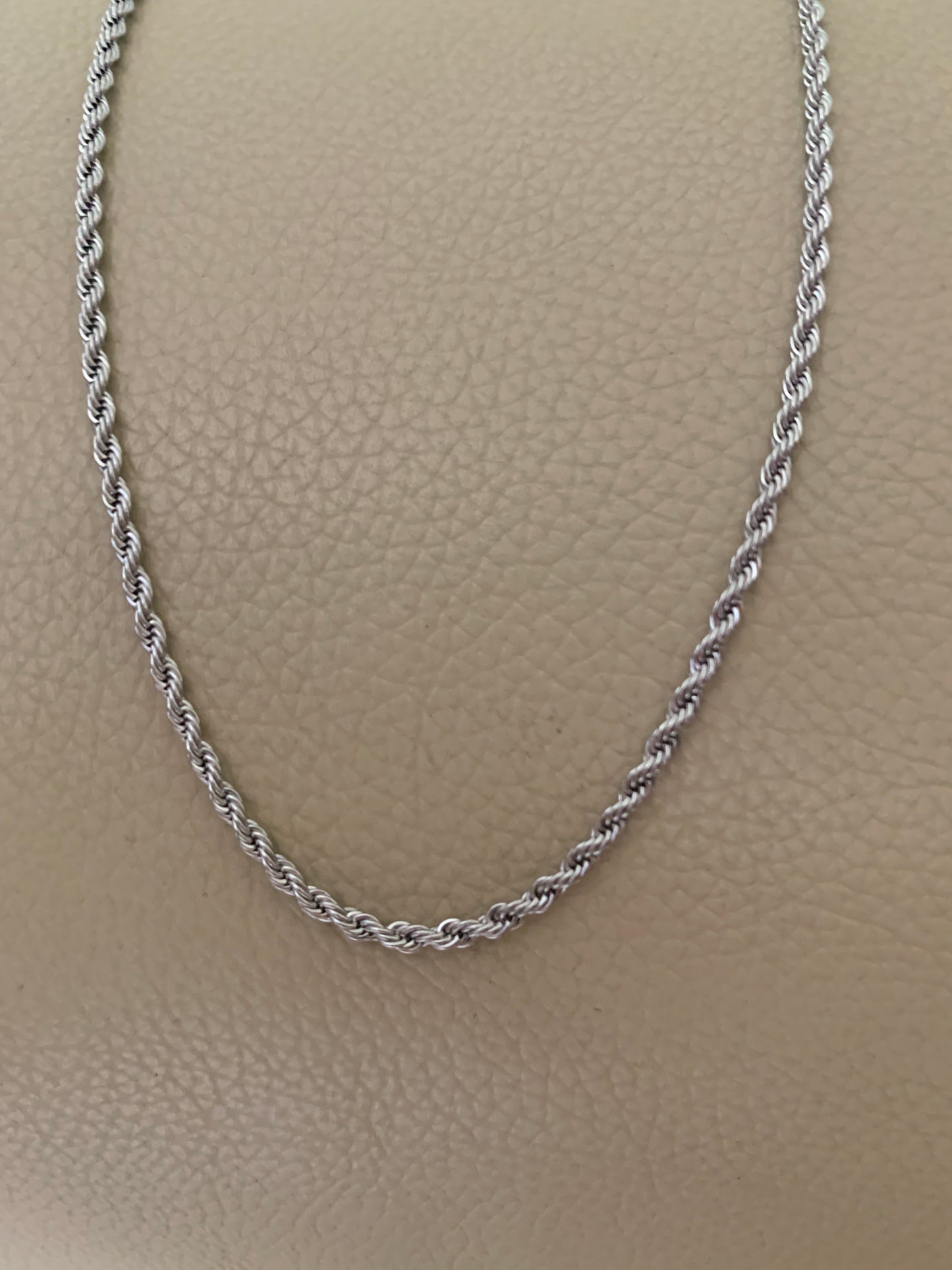 Stainless Steel Gold Plated Rope 3mm Chain For Man And Women