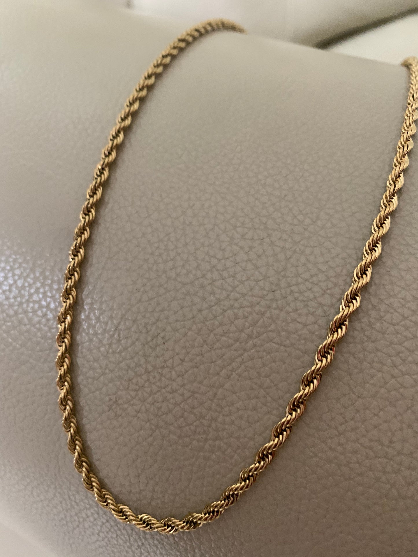 Stainless Steel Gold Plated Rope 4mm Chain