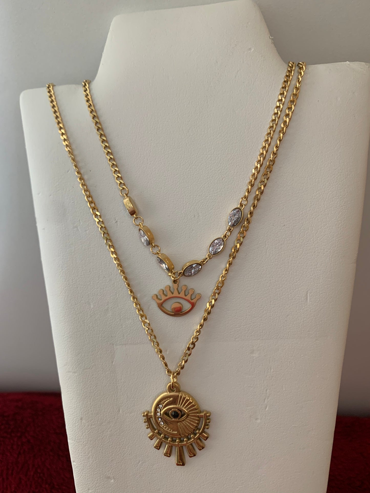 Evil Eye Double layer Necklace