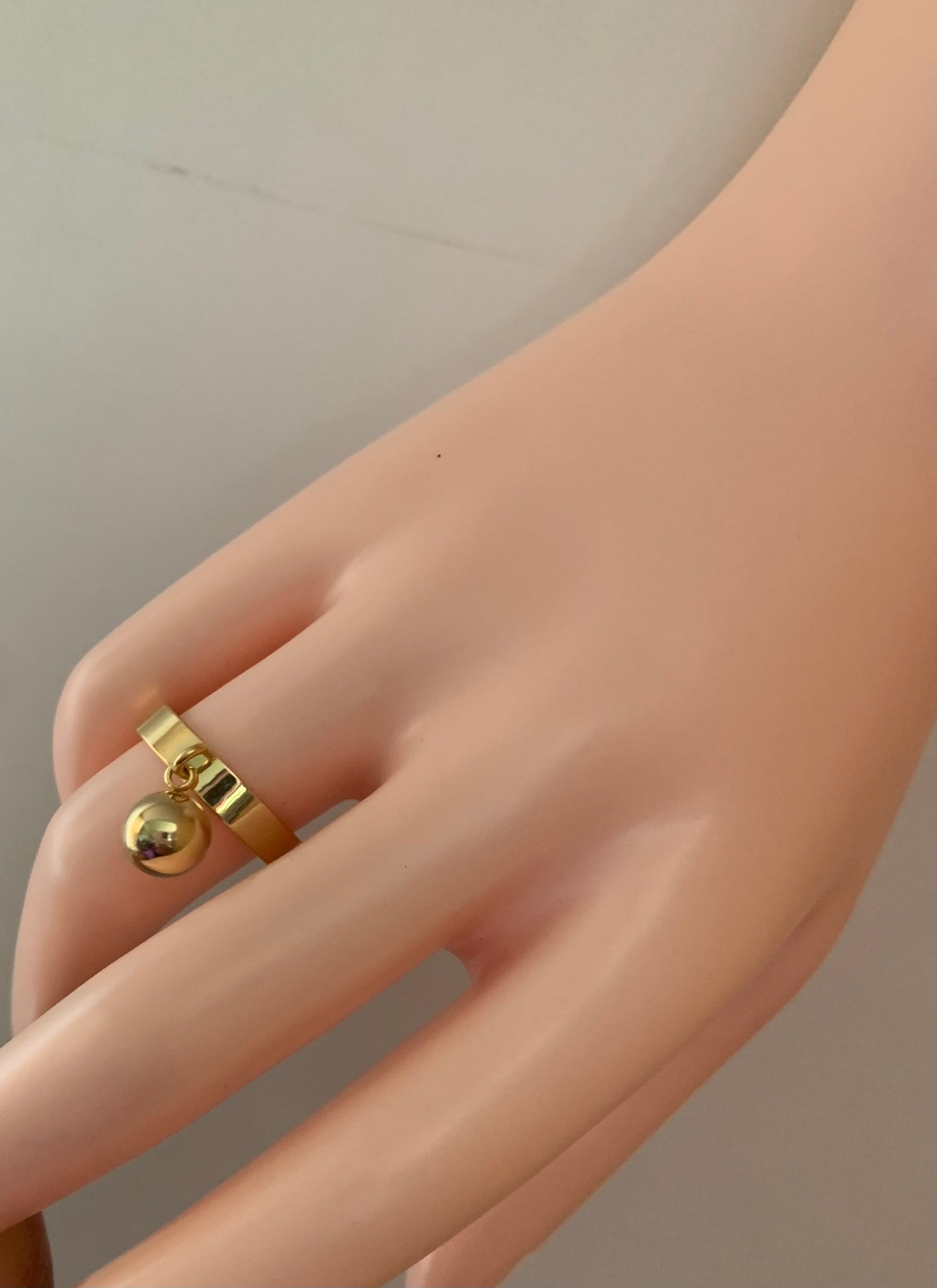 Gold Ball Ring