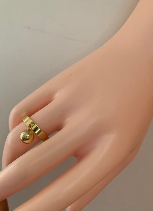 Gold Ball Ring