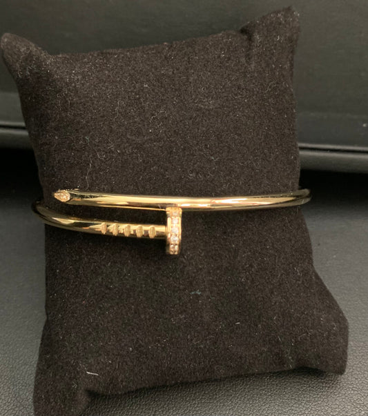 14Kt gold Nail Bracelet 8.8 Grams