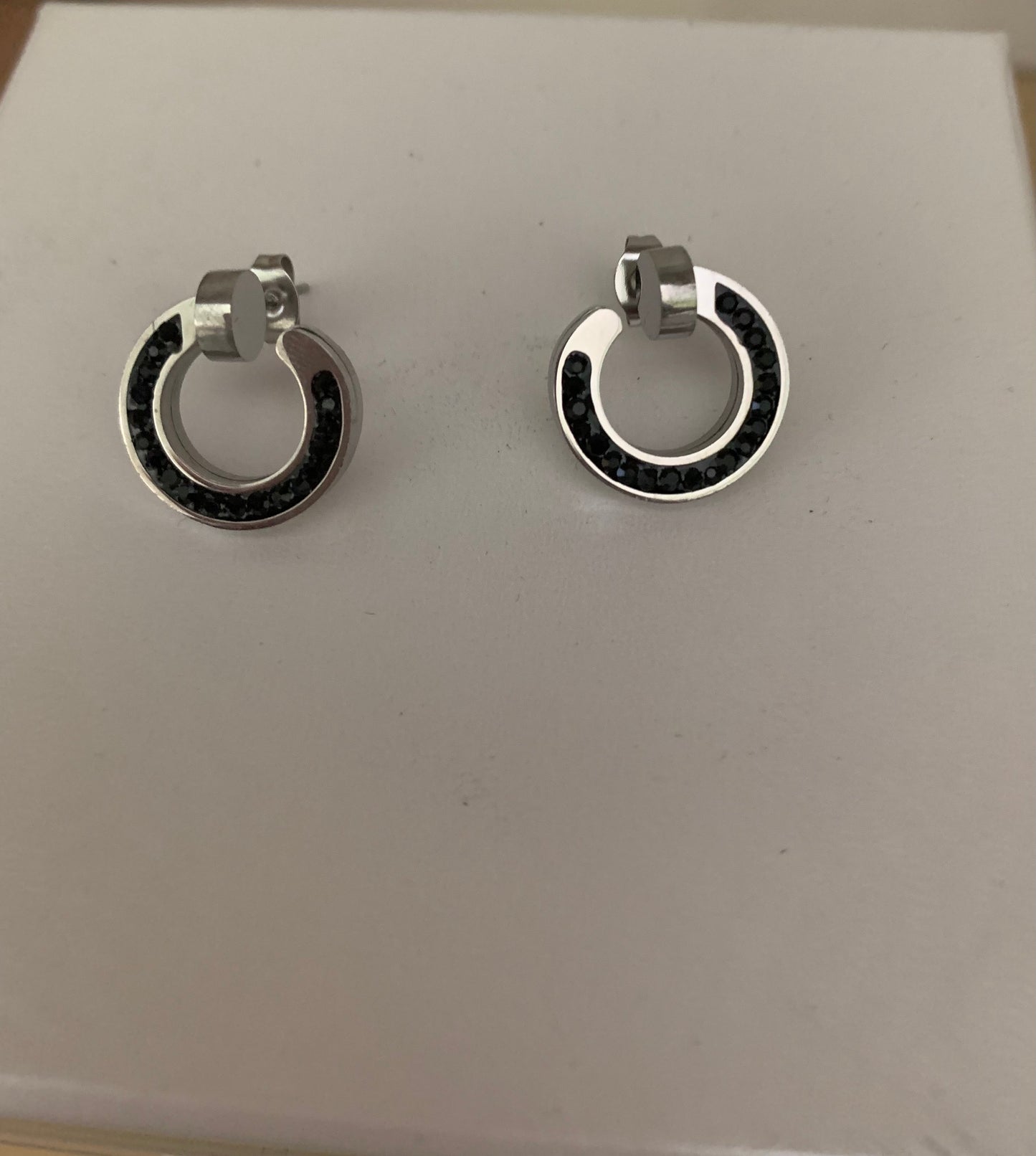 Stainless Steel Nail Style Earrings