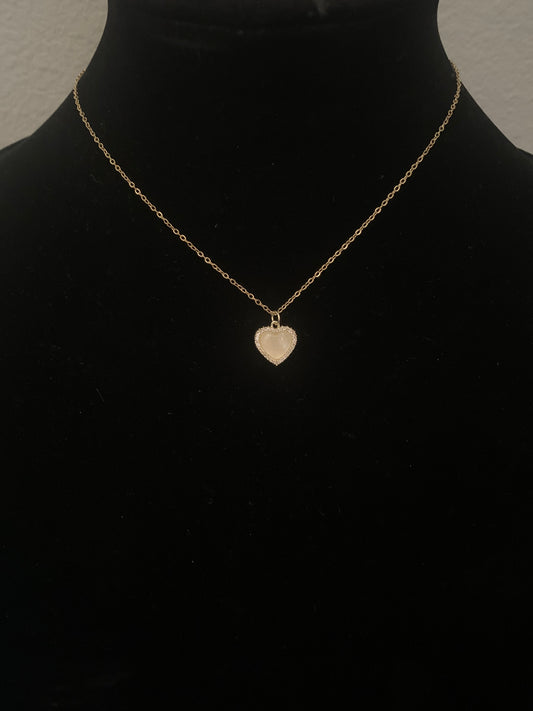 Clavicle  with Heart Pendant